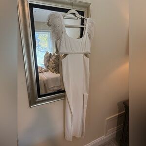 Likely Feather Midi Dress